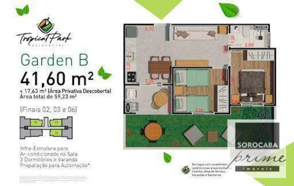 Apartamento com 2 quartos à venda, 47m2 em Jardim Novo Mundo, Sorocaba - SP - imagem 9 Foto 9 de Apartamento com 2 quartos à venda, 47m2 em Jardim Novo Mundo, Sorocaba - SP