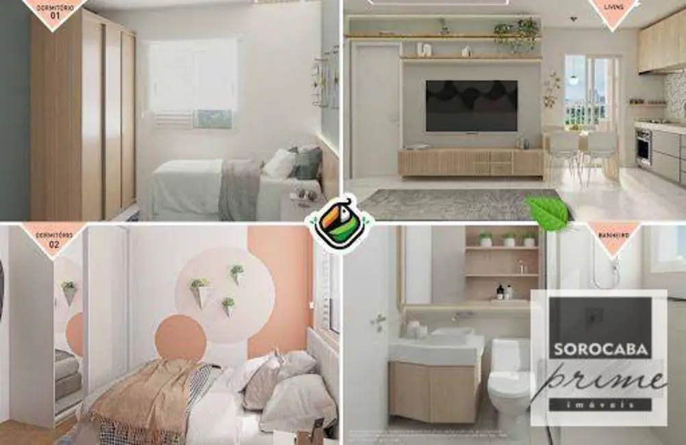 Apartamento com 2 quartos à venda, 47m2 em Jardim Novo Mundo, Sorocaba - SP - imagem 4 Foto 4 de Apartamento com 2 quartos à venda, 47m2 em Jardim Novo Mundo, Sorocaba - SP