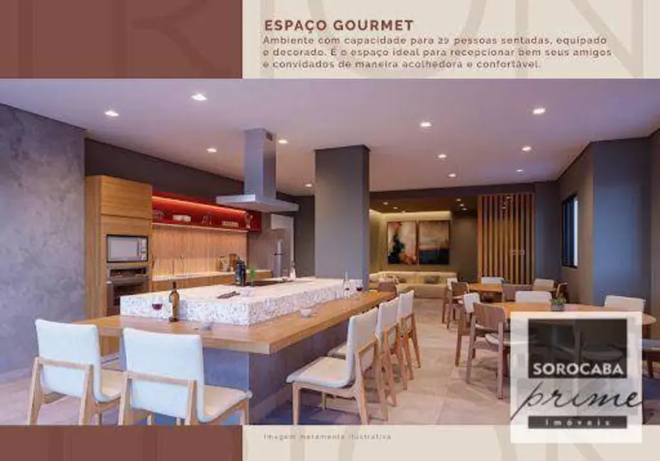 Foto 6 de Apartamento com 2 quartos à venda, 69m2 em Jardim Paulistano, Sorocaba - SP