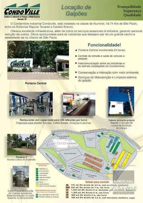 Foto 2 de Armazém / Galpão para alugar, 2084m2 em Aluminio - SP