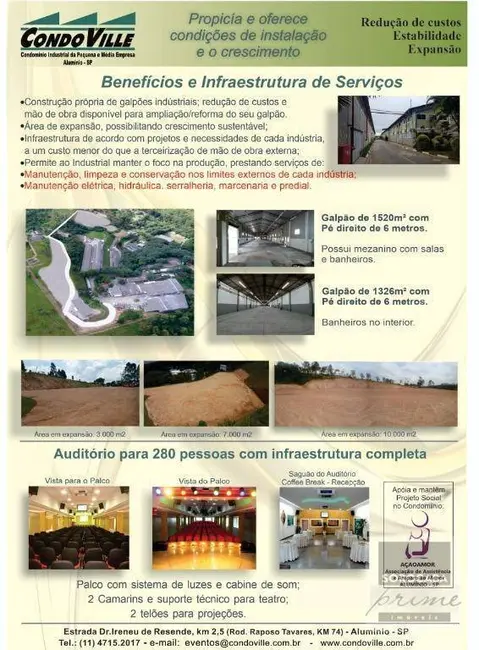 Foto 5 de Armazém / Galpão para alugar, 2084m2 em Aluminio - SP