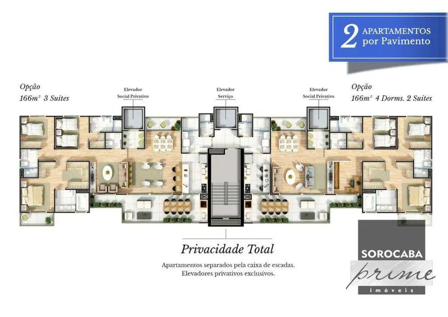 Apartamento com 4 quartos à venda, 166m2 em Jardim América, Sorocaba - SP - imagem 4 Foto 4 de Apartamento com 4 quartos à venda, 166m2 em Jardim América, Sorocaba - SP