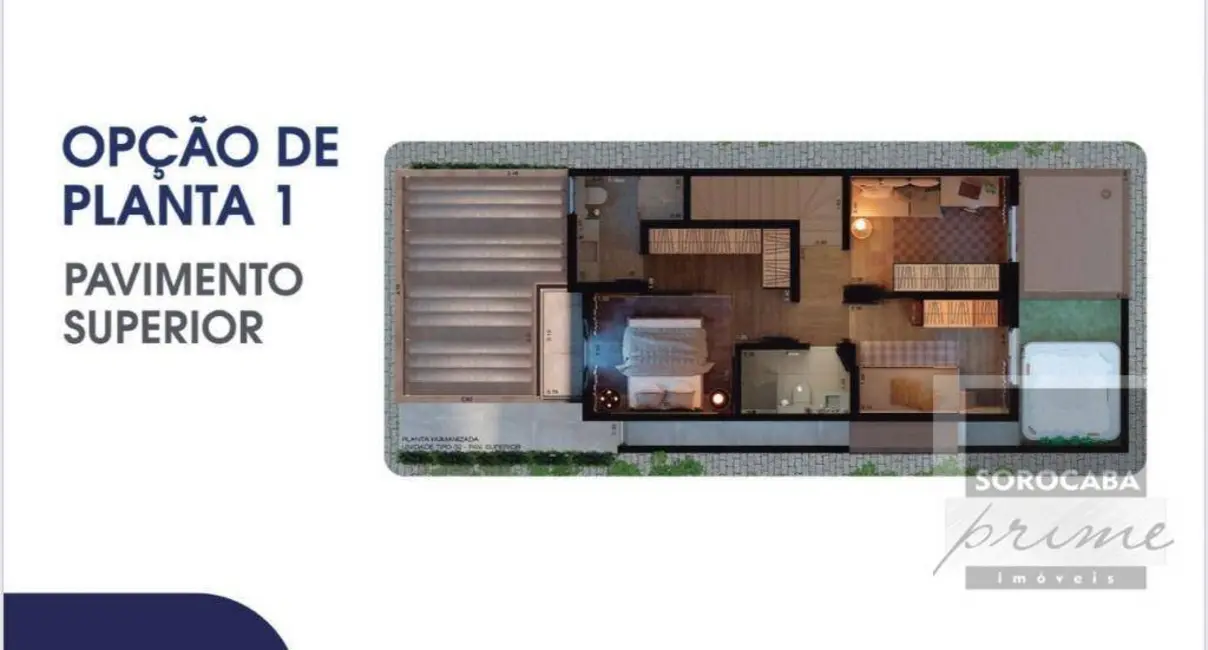 Sobrado com 3 quartos à venda, 119m2 em Chácaras Reunidas São Jorge, Sorocaba - SP - imagem 4 Foto 4 de Sobrado com 3 quartos à venda, 119m2 em Chácaras Reunidas São Jorge, Sorocaba - SP