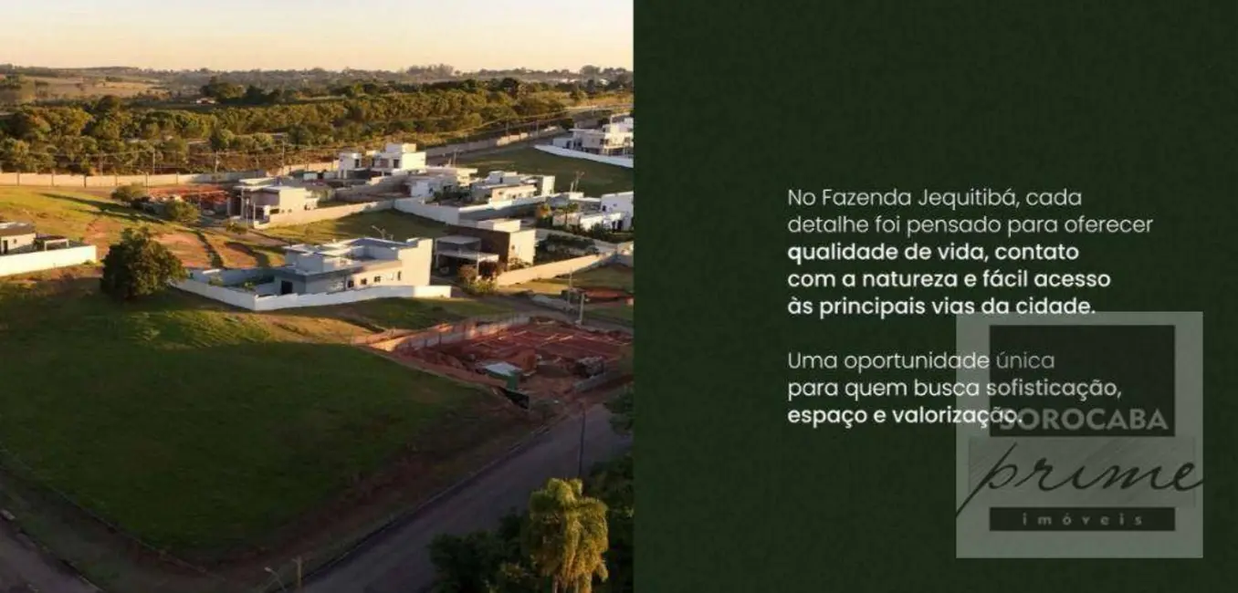 Terreno / Lote à venda, 1205m2 em Parque Ecoresidencial Fazenda Jequitibá, Sorocaba - SP - imagem 2 Foto 2 de Terreno / Lote à venda, 1205m2 em Parque Ecoresidencial Fazenda Jequitibá, Sorocaba - SP