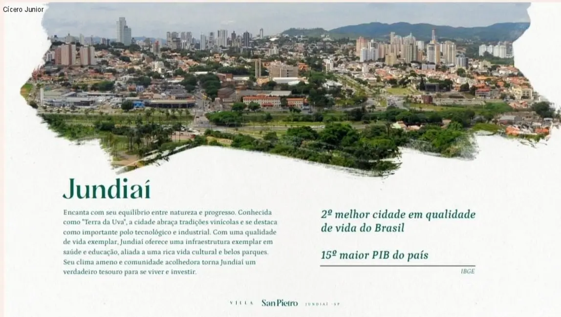 Foto 3 de Terreno / Lote à venda, 160m2 em Corrupira, Jundiai - SP