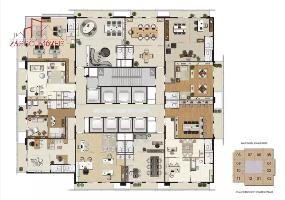 Foto 5 de Sala Comercial à venda, 60m2 em Real Parque, São Paulo - SP