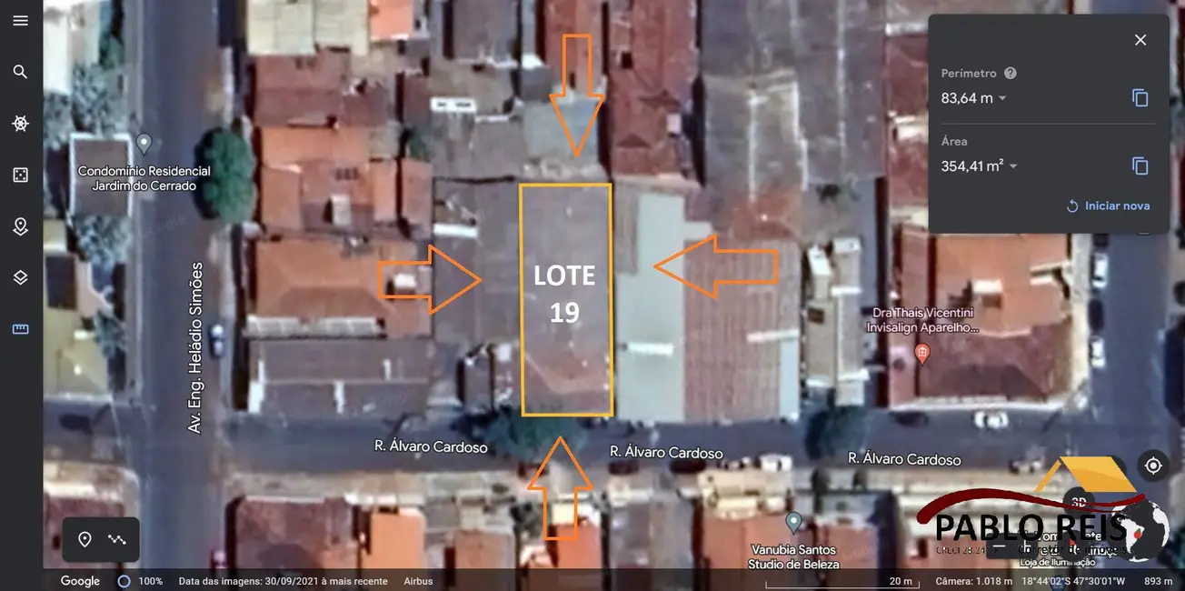 Terreno / Lote à venda, 354m2 em Monte Carmelo - MG - imagem 3 Foto 3 de Terreno / Lote à venda, 354m2 em Monte Carmelo - MG