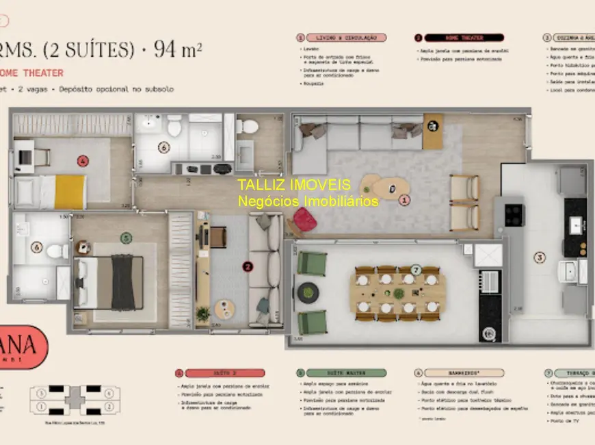 Foto 5 de Apartamento com 3 quartos à venda, 95m2 em São Paulo - SP