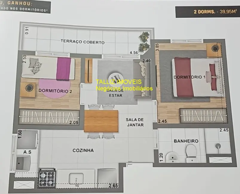 Apartamento com 1 quarto para alugar, 39m2 em São Paulo - SP - imagem 2 Foto 2 de Apartamento com 1 quarto para alugar, 39m2 em São Paulo - SP