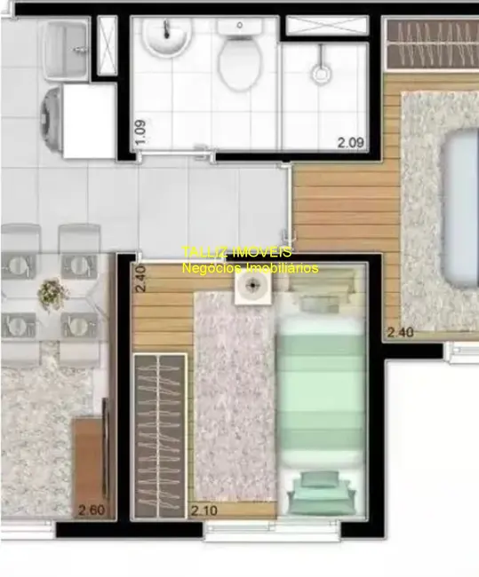 Foto 2 de Apartamento com 2 quartos à venda, 35m2 em Parque Munhoz, São Paulo - SP
