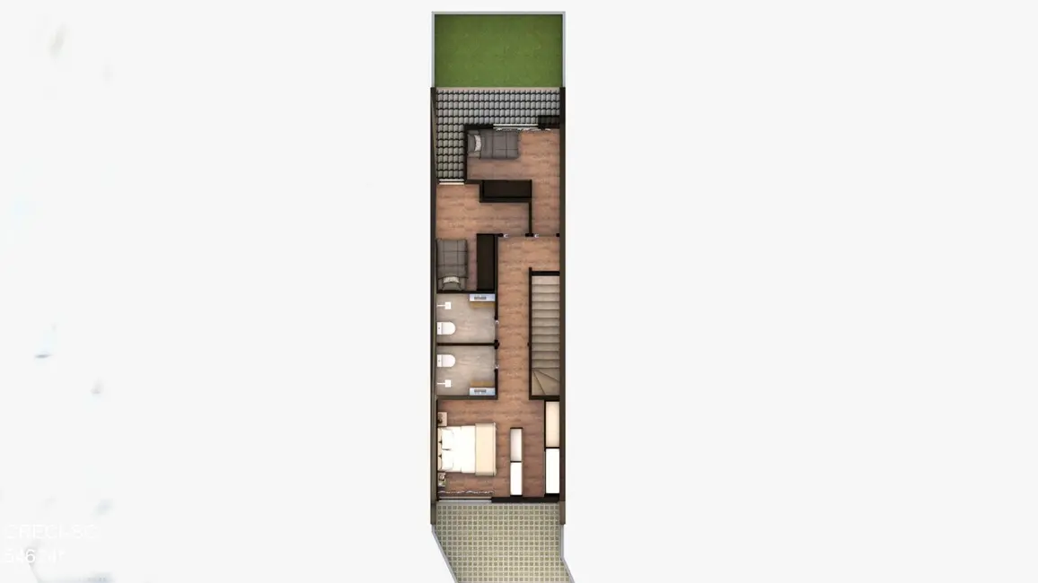 Foto 3 de Casa com 3 quartos à venda, 101m2 em Glória, Joinville - SC