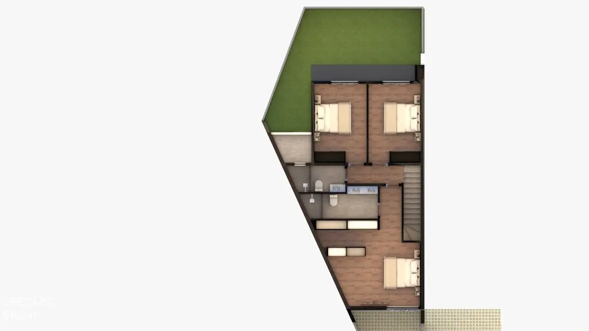 Foto 3 de Casa com 3 quartos à venda, 145m2 em Glória, Joinville - SC