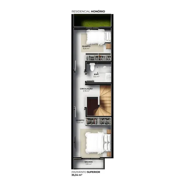 Foto 6 de Casa com 2 quartos à venda, 69m2 em Vila Nova, Joinville - SC