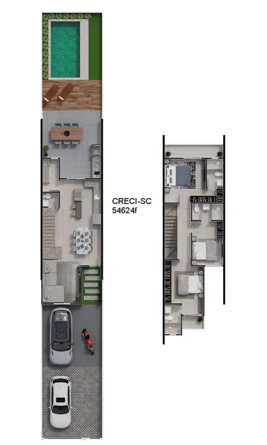 Foto 7 de Casa com 3 quartos à venda, 160m2 em Atiradores, Joinville - SC