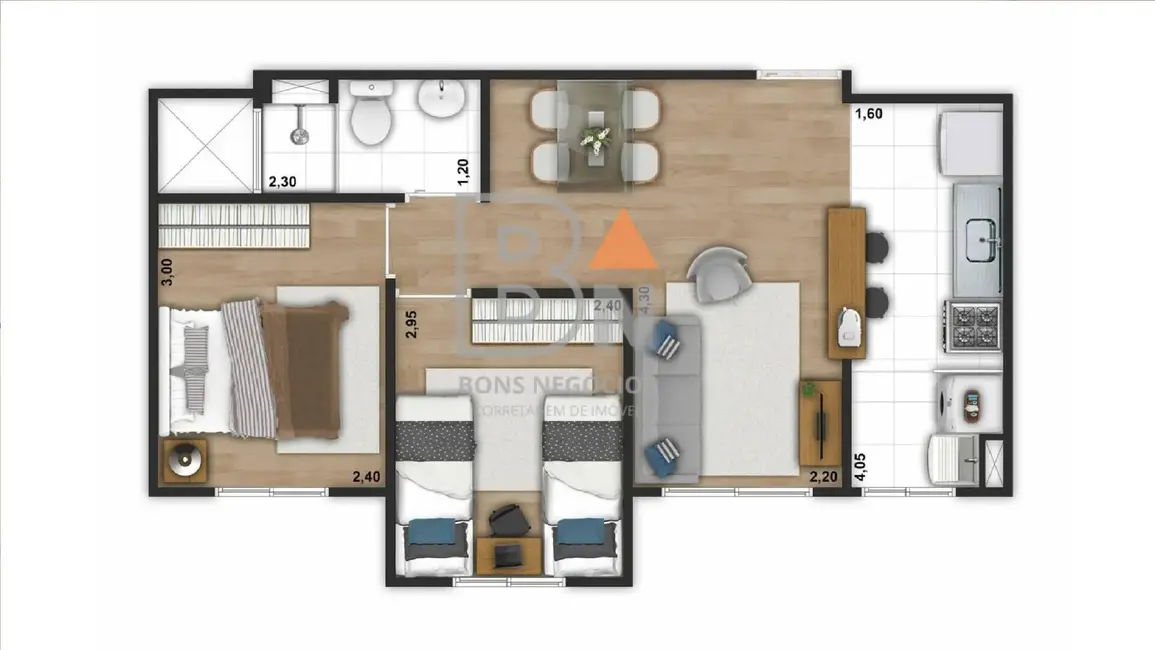 Foto 3 de Apartamento com 2 quartos à venda, 41m2 em Parque São Bento, Sorocaba - SP