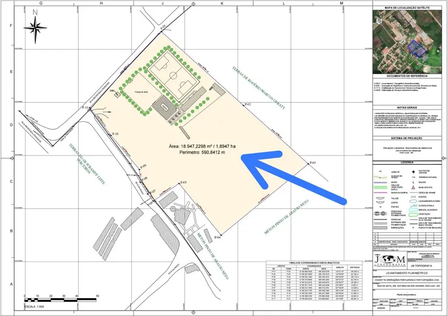 Foto 9 de Terreno / Lote à venda e para alugar, 18947m2 em Rio Grande, Sao Luis - MA