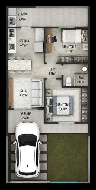 Foto 4 de Casa com 2 quartos à venda, 46m2 em Barra Velha - SC