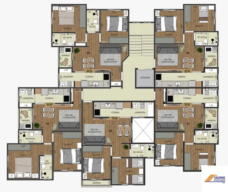 Foto 2 de Apartamento com 2 quartos à venda, 51m2 em Jardim Esmeralda, Pocos De Caldas - MG