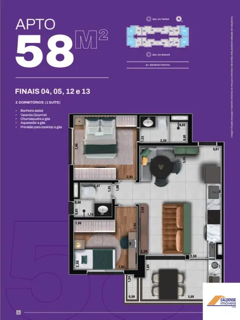 Apartamento com 1 quarto à venda, 38m2 em Bortolan, Pocos De Caldas - MG - imagem 8 Foto 8 de Apartamento com 1 quarto à venda, 38m2 em Bortolan, Pocos De Caldas - MG