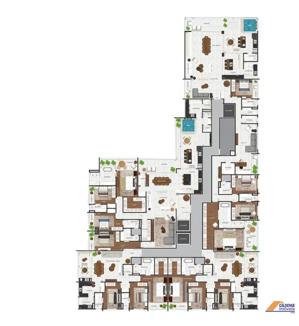 Apartamento com 3 quartos à venda, 138m2 em Centro, Pocos De Caldas - MG - imagem 4 Foto 4 de Apartamento com 3 quartos à venda, 138m2 em Centro, Pocos De Caldas - MG