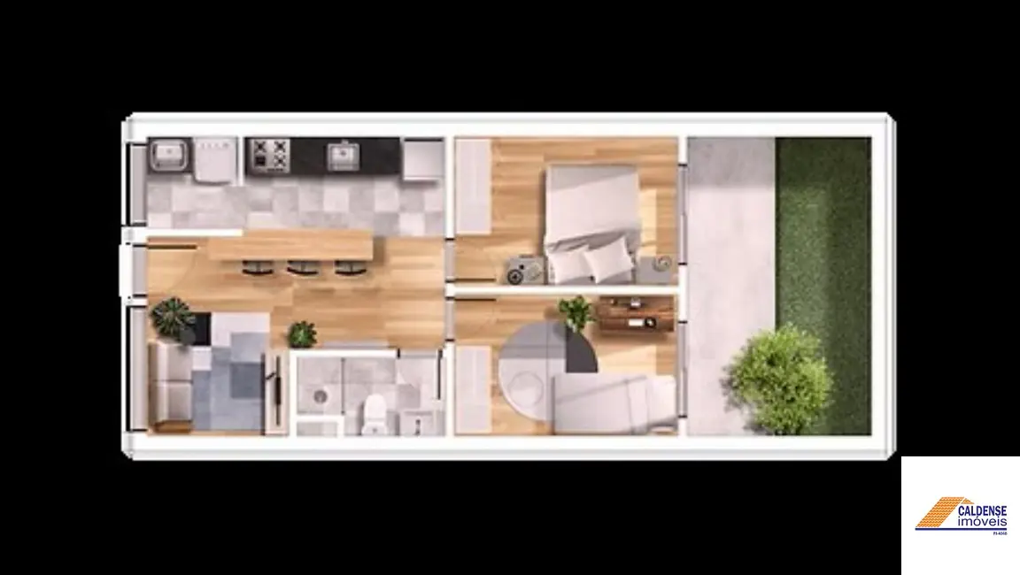 Apartamento com 2 quartos à venda, 47m2 em Pocos De Caldas - MG - imagem 6 Foto 6 de Apartamento com 2 quartos à venda, 47m2 em Pocos De Caldas - MG