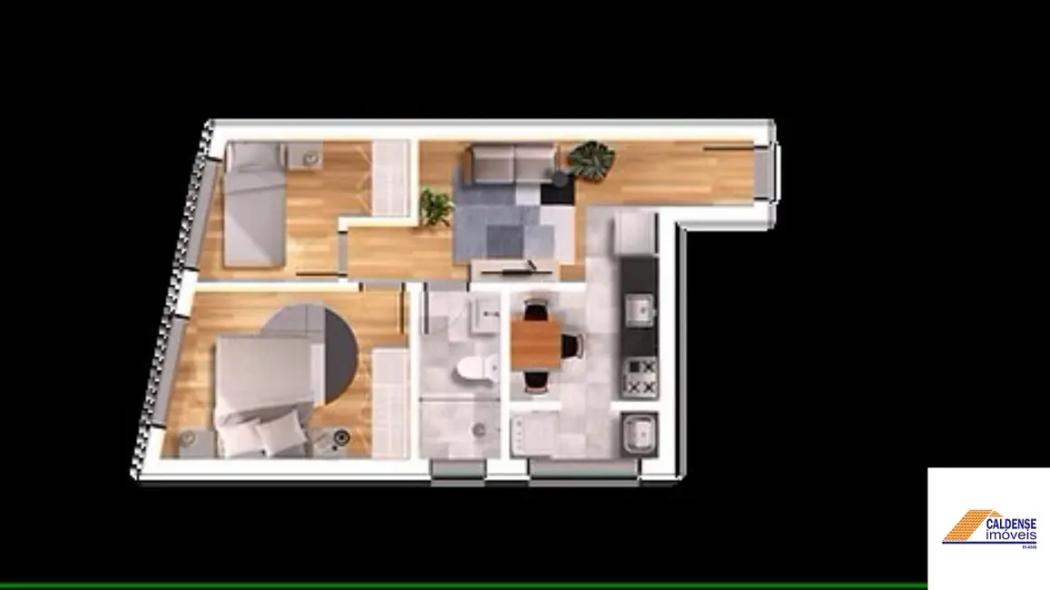 Apartamento com 2 quartos à venda, 47m2 em Pocos De Caldas - MG - imagem 9 Foto 9 de Apartamento com 2 quartos à venda, 47m2 em Pocos De Caldas - MG