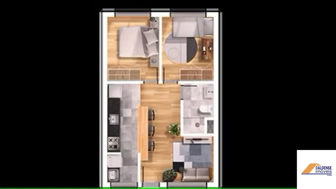 Apartamento com 2 quartos à venda, 47m2 em Pocos De Caldas - MG - imagem 8 Foto 8 de Apartamento com 2 quartos à venda, 47m2 em Pocos De Caldas - MG