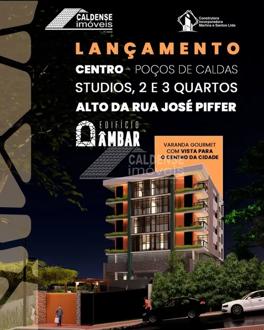 Foto 1 de Apartamento com 3 quartos à venda, 87m2 em Centro, Pocos De Caldas - MG