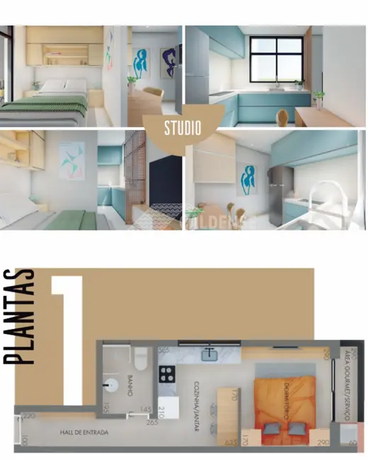 Apartamento com 1 quarto à venda, 28m2 em Centro, Pocos De Caldas - MG - imagem 3 Foto 3 de Apartamento com 1 quarto à venda, 28m2 em Centro, Pocos De Caldas - MG