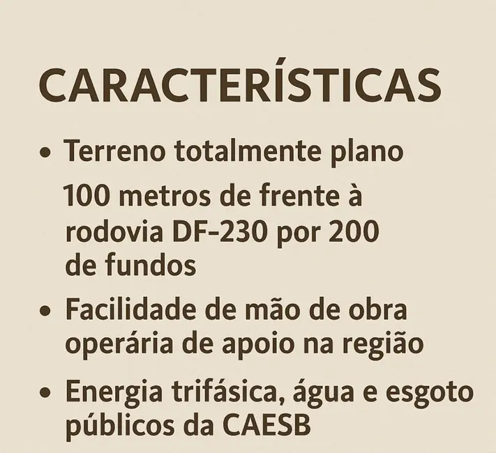 Terreno / Lote à venda, 20185m2 em Planaltina, Brasilia - DF - imagem 3 Foto 3 de Terreno / Lote à venda, 20185m2 em Planaltina, Brasilia - DF