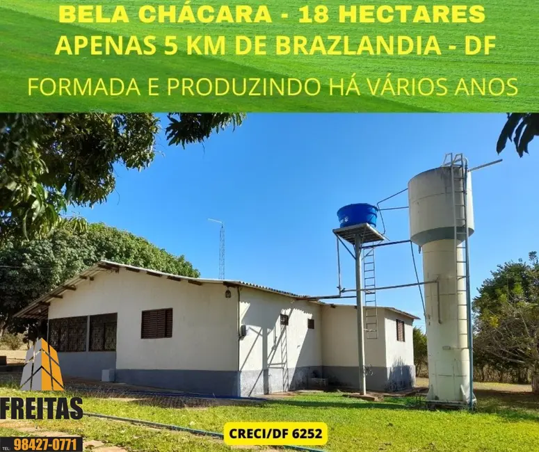 Foto 1 de Chácara com 4 quartos à venda, 500m2 em Área Rural de Brazlândia, Brasilia - DF