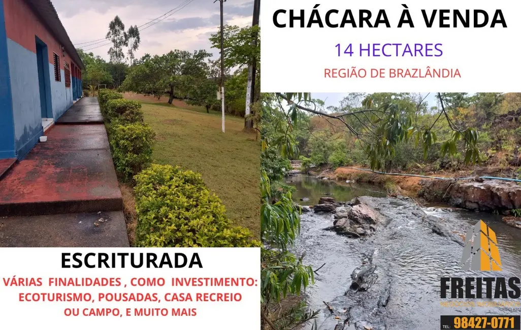 Foto 1 de Chácara com 3 quartos à venda, 320m2 em Área Rural de Brazlândia, Brasilia - DF