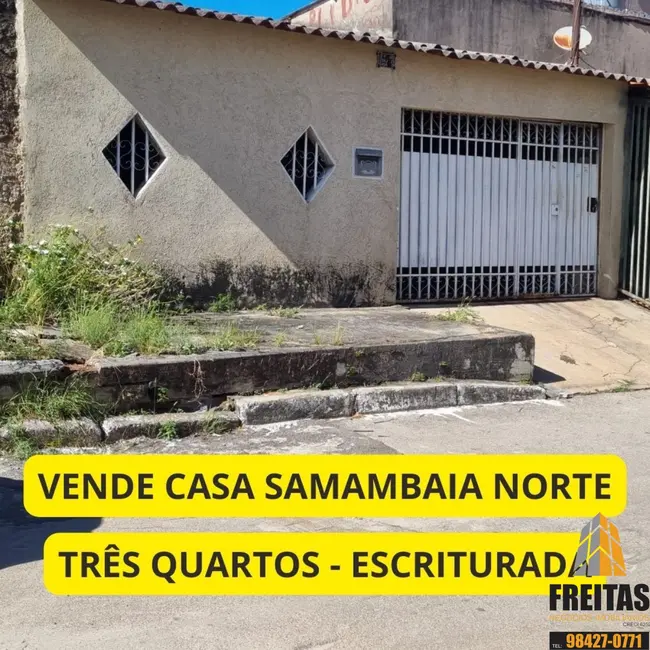 Foto 1 de Casa com 3 quartos à venda, 100m2 em Samambaia Norte (Samambaia), Brasilia - DF