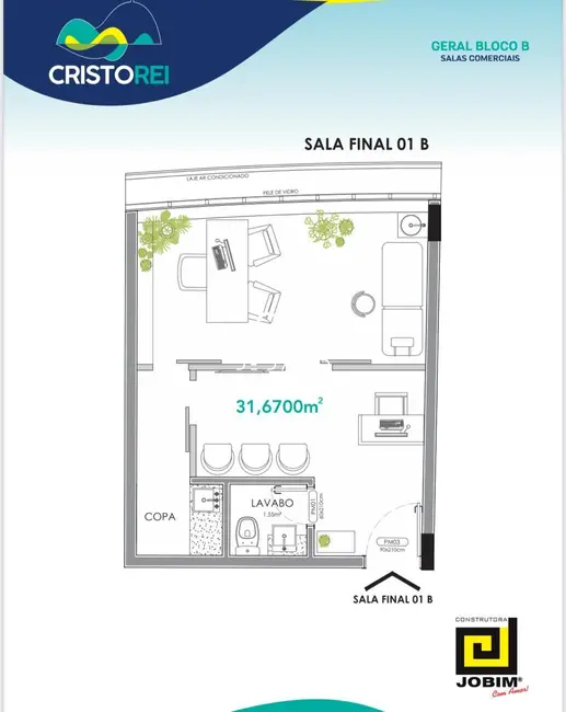 Sala Comercial com 1 quarto à venda, 32m2 em Centro, Santa Maria - RS - imagem 2 Foto 2 de Sala Comercial com 1 quarto à venda, 32m2 em Centro, Santa Maria - RS