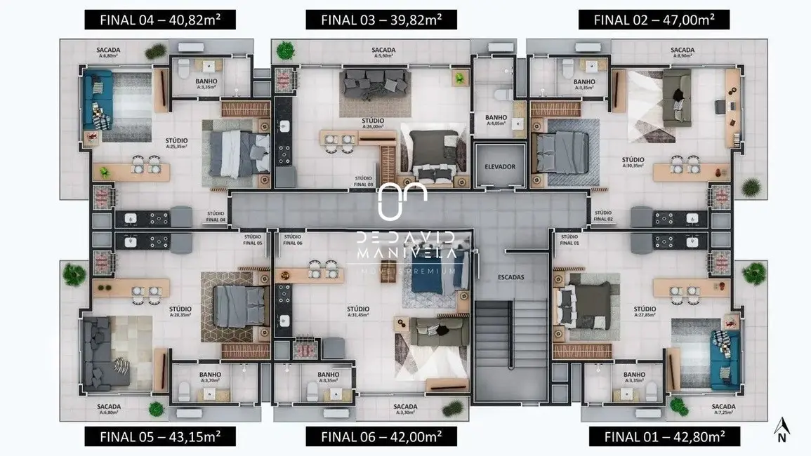 Foto 9 de Apartamento com 1 quarto à venda, 42m2 em Boi Morto, Santa Maria - RS