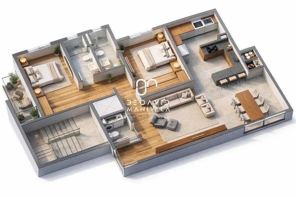 Foto 7 de Apartamento com 2 quartos à venda, 112m2 em Nossa Senhora de Lourdes, Santa Maria - RS