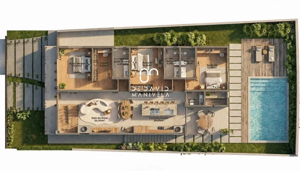 Casa de Condomínio com 3 quartos à venda, 217m2 em Tomazetti, Santa Maria - RS - imagem 8 Foto 8 de Casa de Condomínio com 3 quartos à venda, 217m2 em Tomazetti, Santa Maria - RS