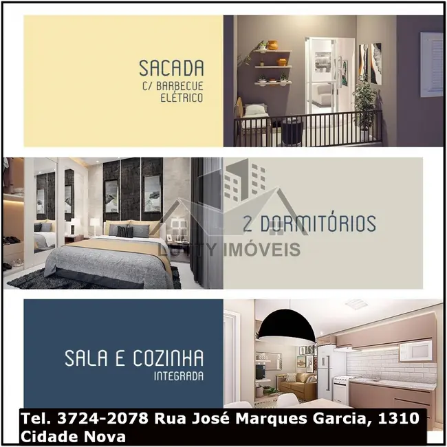 Foto 4 de Apartamento com 2 quartos à venda, 50m2 em Residencial Paraíso, Franca - SP