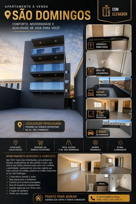 Foto 3 de Apartamento com 2 quartos à venda, 79m2 em Franca - SP