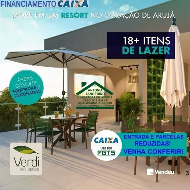 Foto 5 de Apartamento com 1 quarto à venda, 54m2 em Arujá Center Ville, Aruja - SP