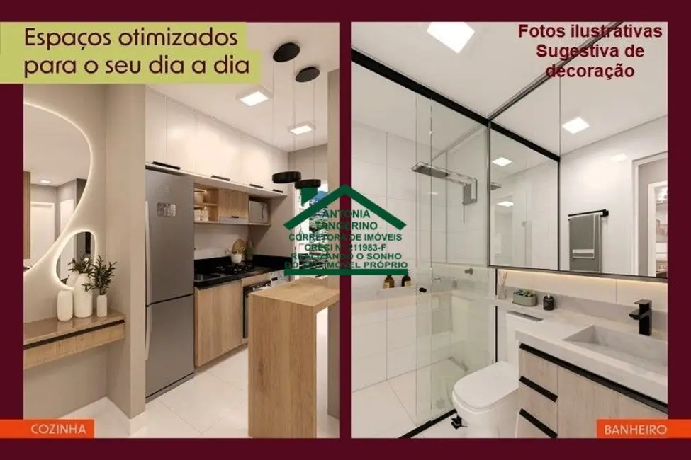 Foto 3 de Apartamento com 2 quartos à venda, 50m2 em Mogi Moderno, Mogi Das Cruzes - SP