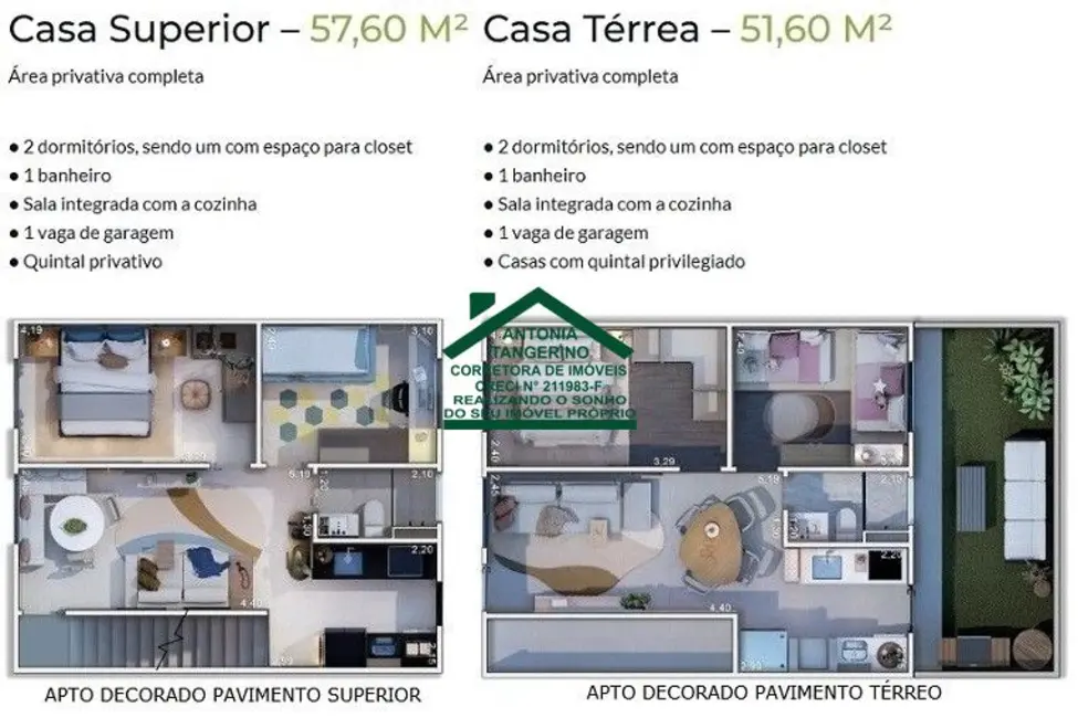 Foto 2 de Casa de Condomínio com 2 quartos à venda, 58m2 em Cidade Boa Vista, Suzano - SP