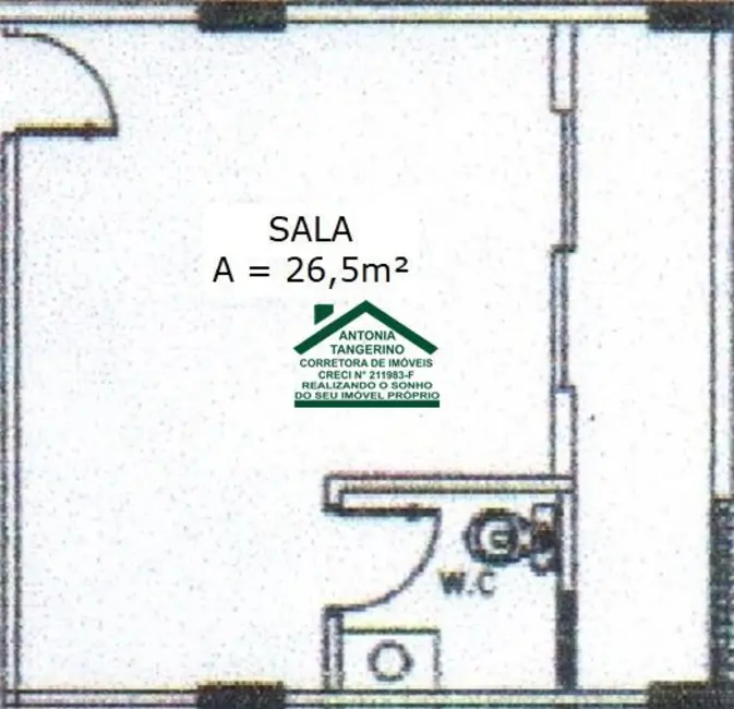 Foto 5 de Sala Comercial com 1 quarto para alugar, 39m2 em Cidade Nova Arujá, Aruja - SP