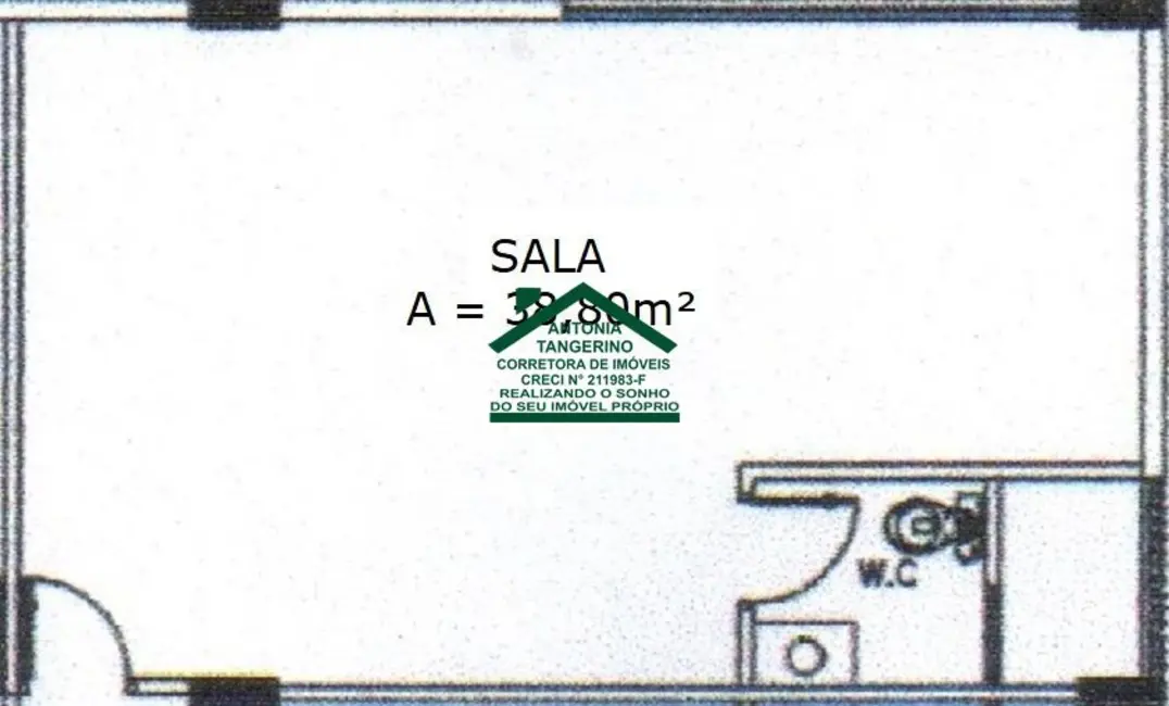 Foto 8 de Sala Comercial com 1 quarto para alugar, 39m2 em Cidade Nova Arujá, Aruja - SP