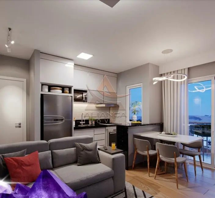 Foto 2 de Apartamento com 2 quartos à venda, 55m2 em Jardim Anhangüera, Ribeirao Preto - SP