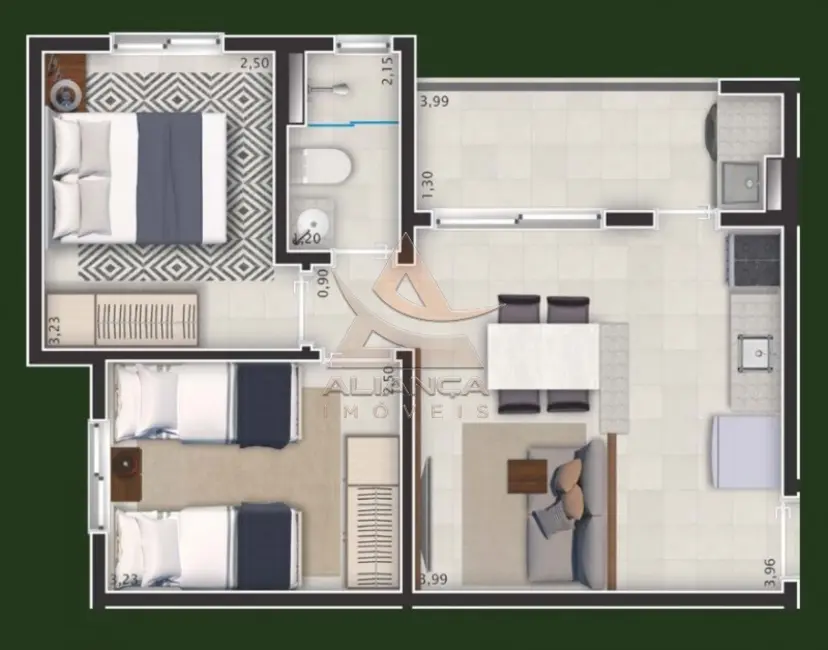 Foto 7 de Apartamento com 2 quartos à venda, 48m2 em Vila Virgínia, Ribeirao Preto - SP