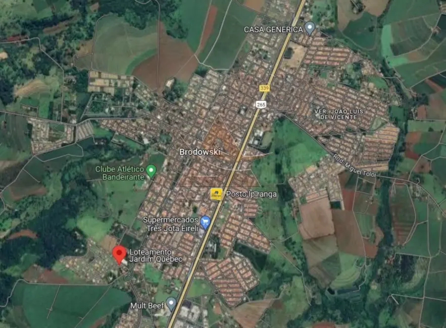 Foto 3 de Terreno / Lote à venda, 285m2 em Brodowski - SP