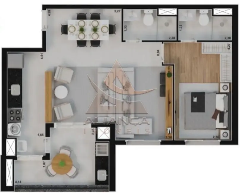 Apartamento com 2 quartos à venda, 69m2 em Ribeirao Preto - SP - imagem 6 Foto 6 de Apartamento com 2 quartos à venda, 69m2 em Ribeirao Preto - SP