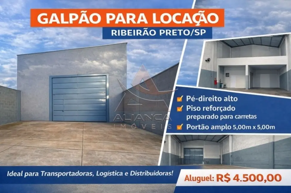 Foto 1 de Armazém / Galpão para alugar, 200m2 em Jardim Jóquei Clube, Ribeirao Preto - SP