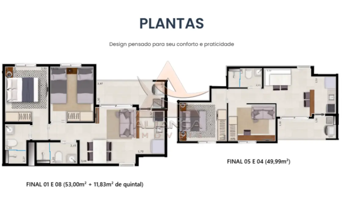 Foto 6 de Apartamento com 2 quartos à venda, 50m2 em Parque dos Lagos, Ribeirao Preto - SP